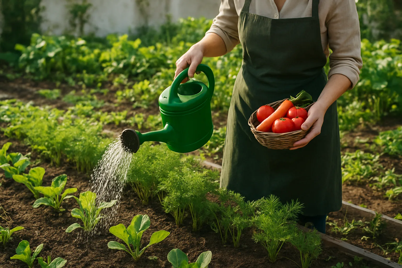 Cómo cuidar un huerto en casa: cultivo, riego y cosecha práctica