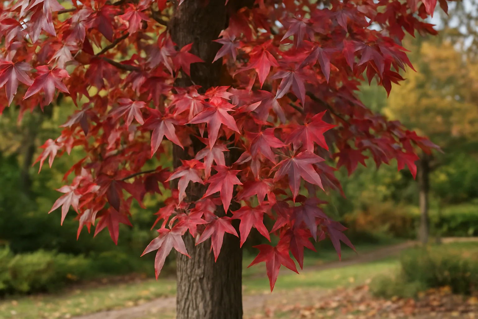 Liquidambar, árbol ornamental: características, cuidados y usos esenciales