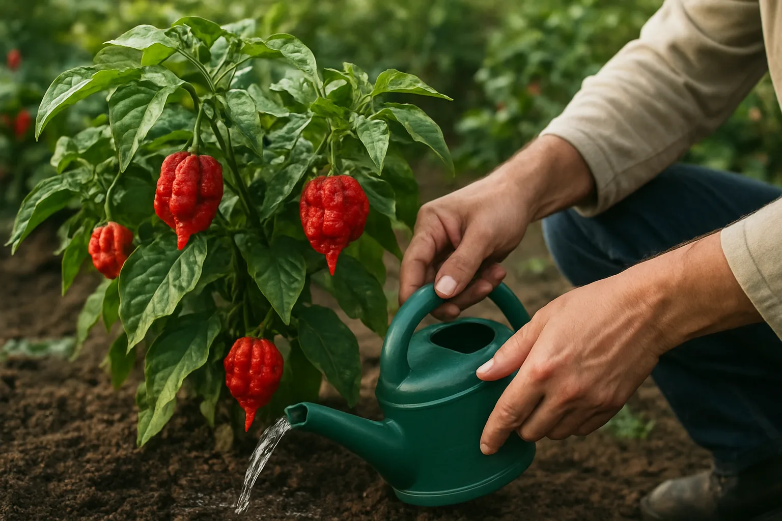 Carolina reaper: cuidados esenciales, riego adecuado y tipo de luz para su cultivo