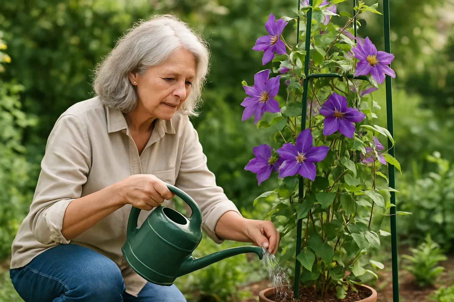 Clematis: guía práctica para el riego, iluminación y reproducción