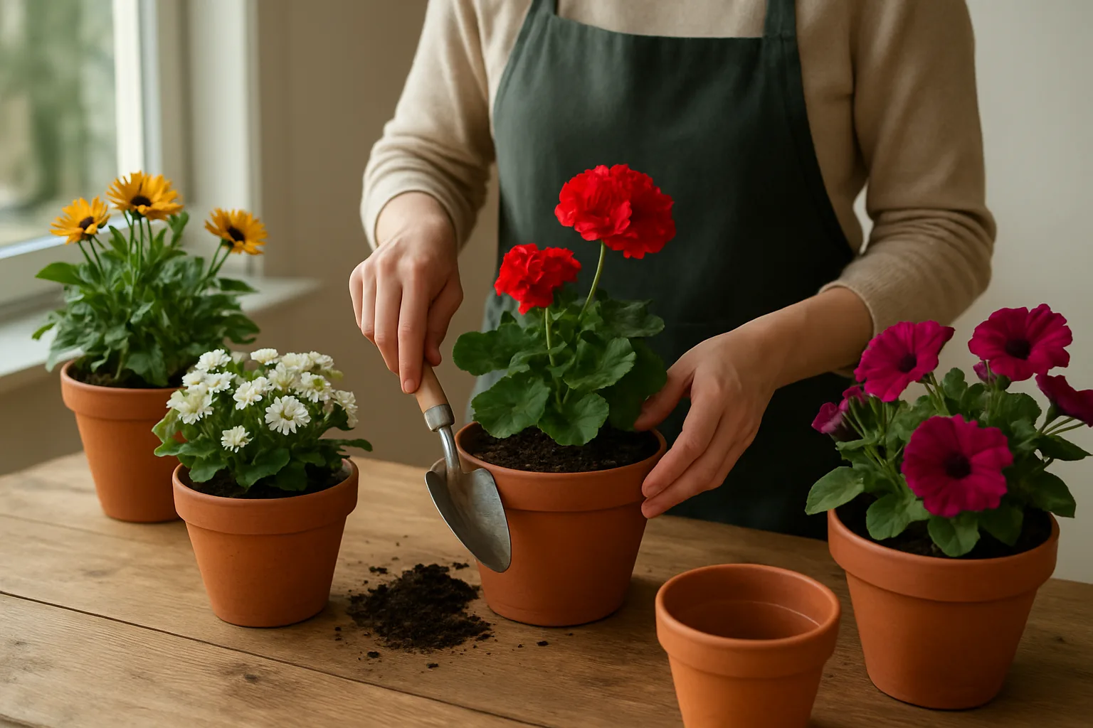 Cómo cuidar flores en maceta: tipos comunes, nombres y consejos prácticos