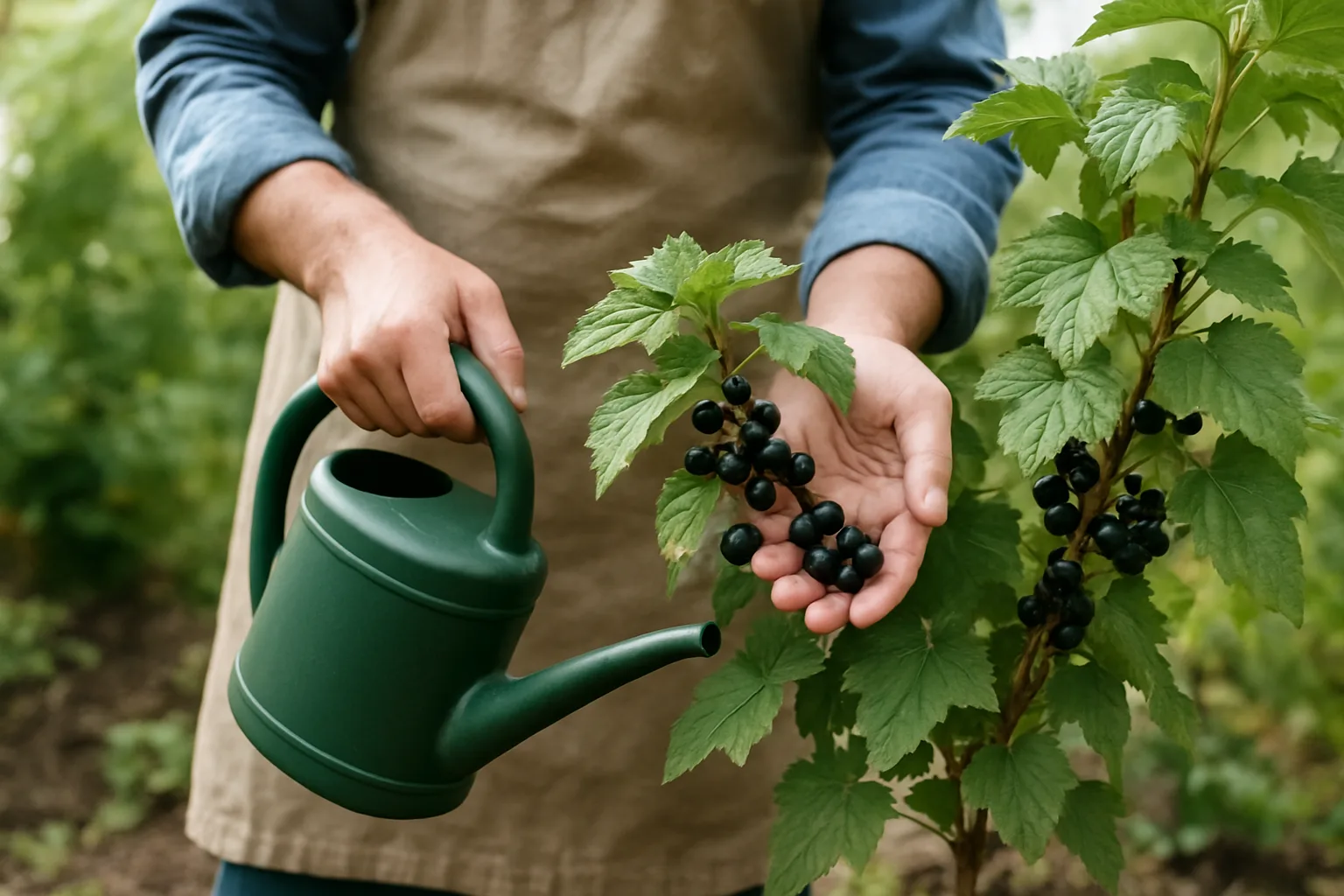 Grosella negra: guía práctica de cuidados, riego y luz para su cultivo