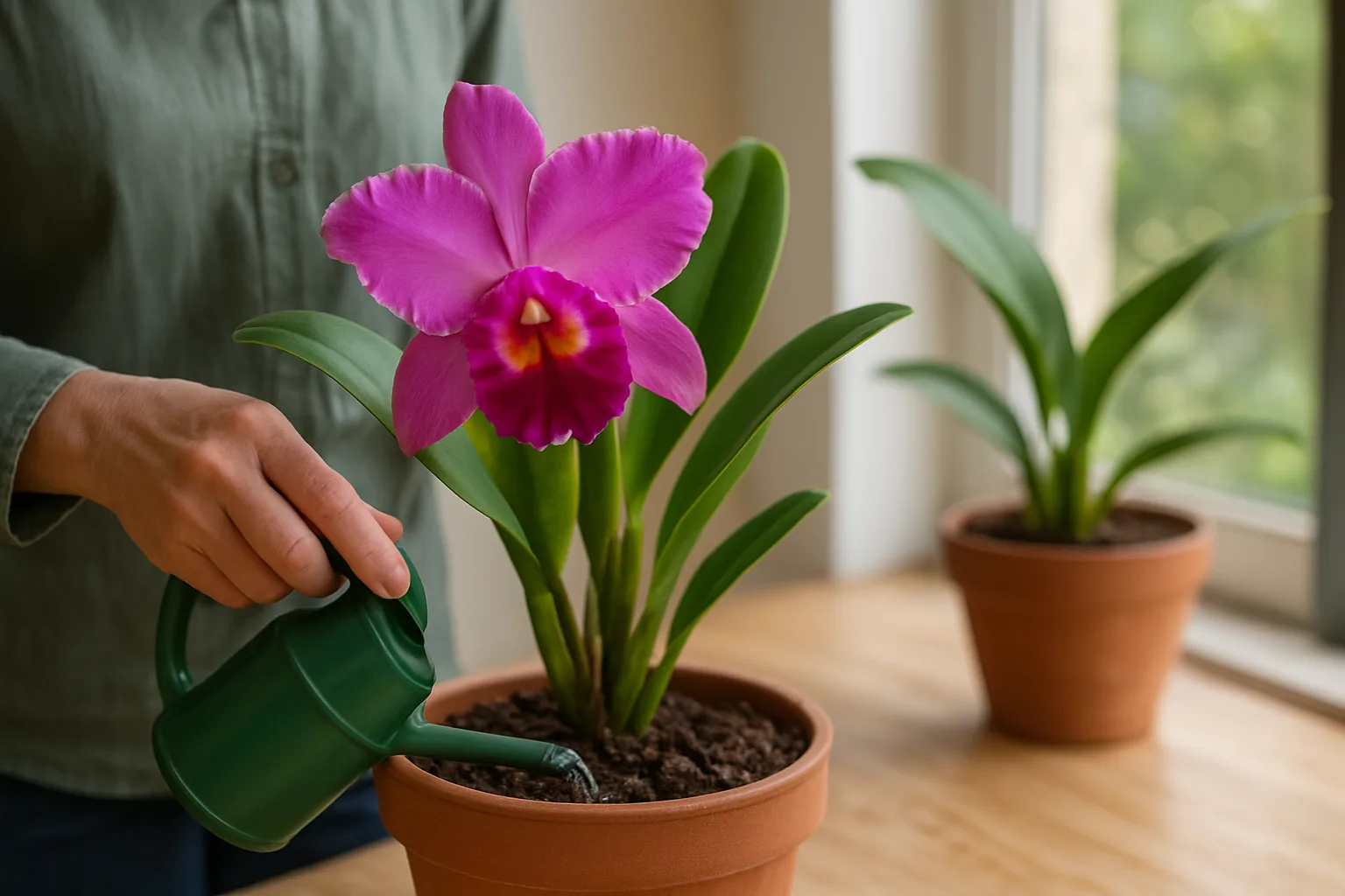 Orquídea Cattleya: cuidados esenciales, riego y luz para su desarrollo óptimo