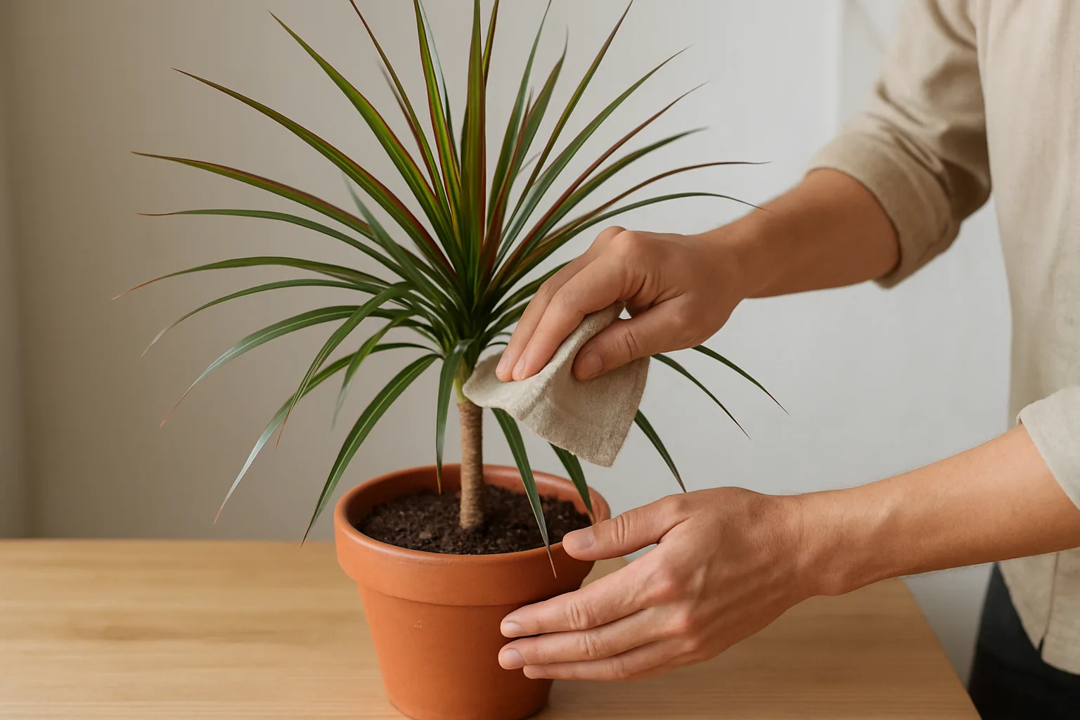 Cómo cuidar dracena marginata en maceta para mantenerla sana y decorativa