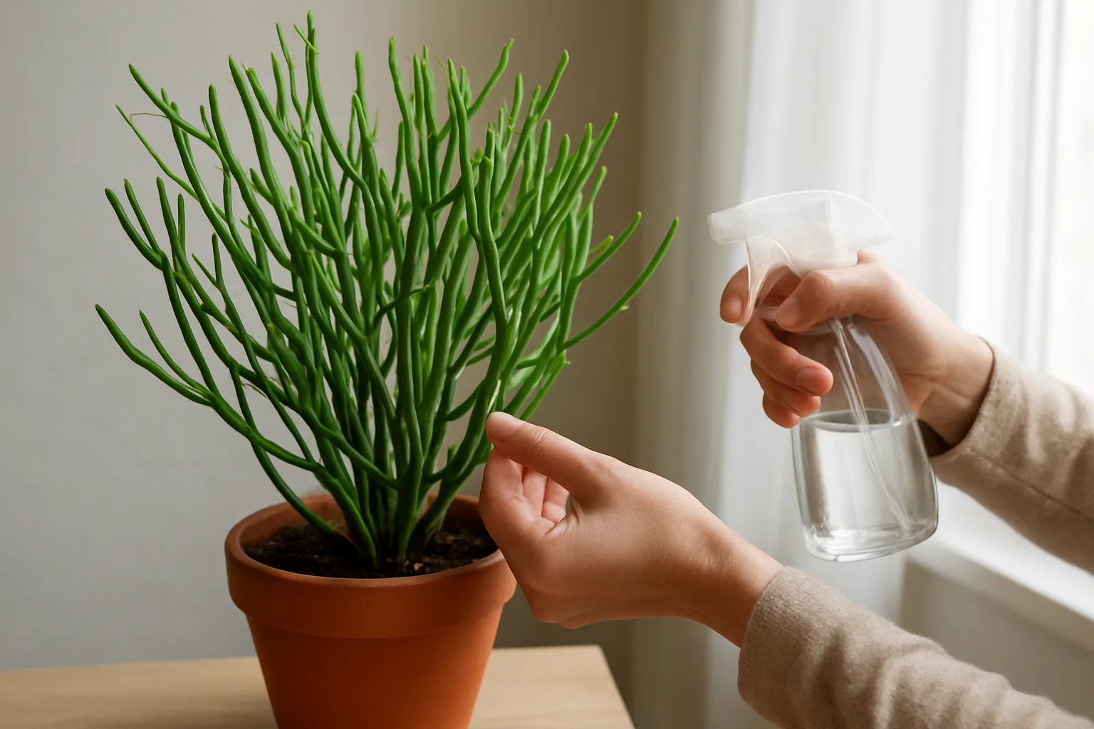 Euphorbia tirucalli: cuidados esenciales para mantenerla sana en casa