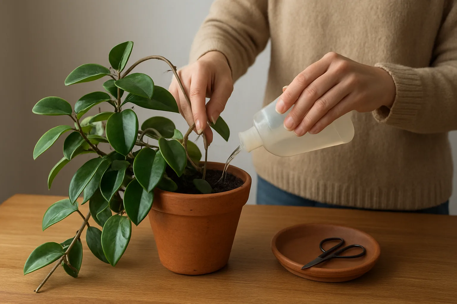 Hoya carnosa: cuidados esenciales para riego, luz y reproducción