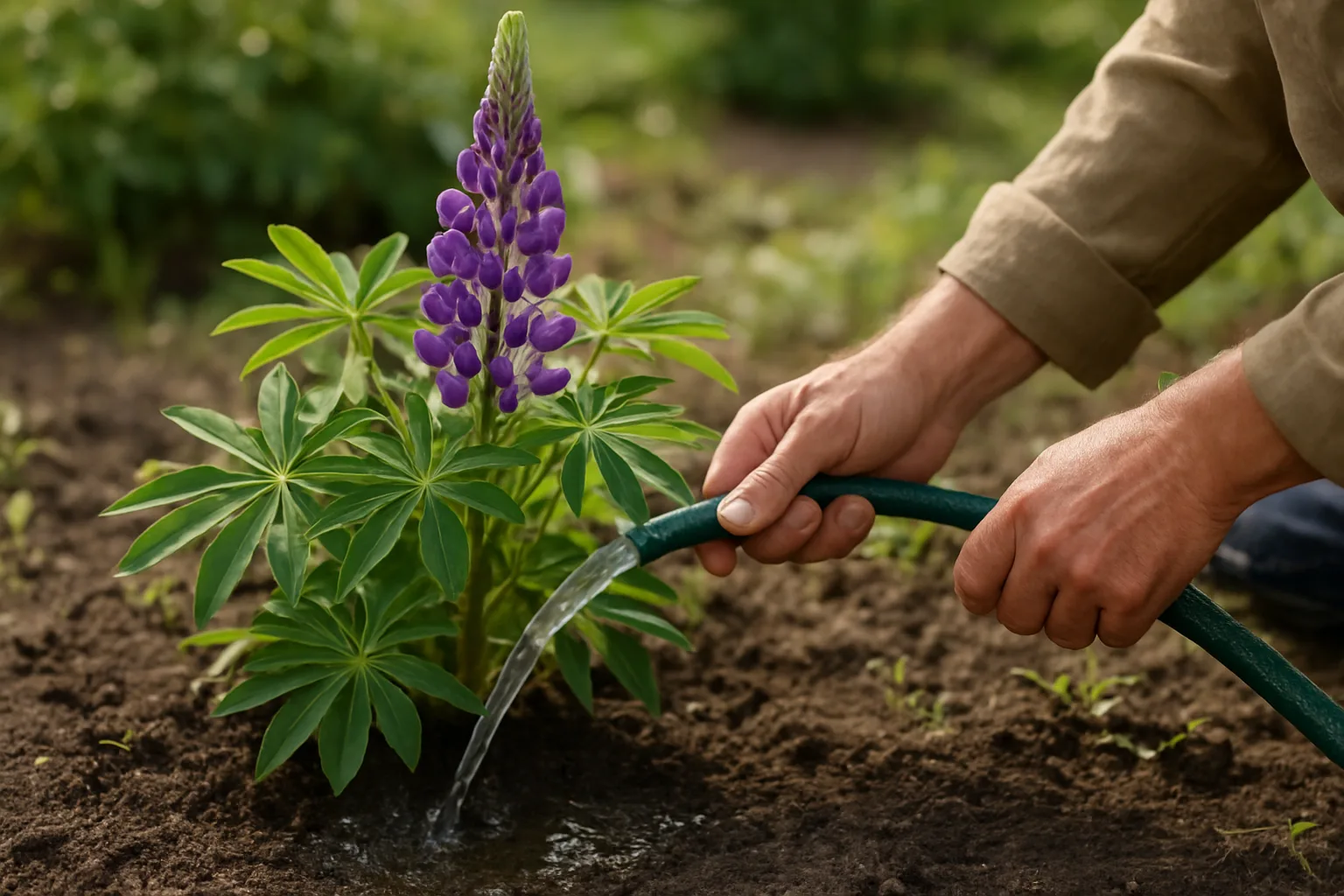 Lupino: cuidados esenciales, riego adecuado y necesidades de luz para su cultivo