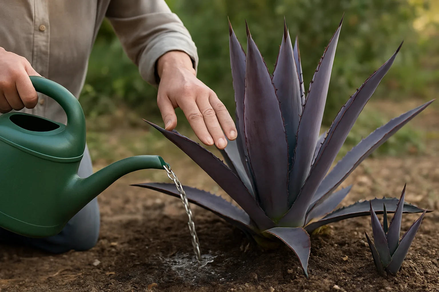 Maguey morado: cuidados esenciales de riego, luz y métodos de reproducción