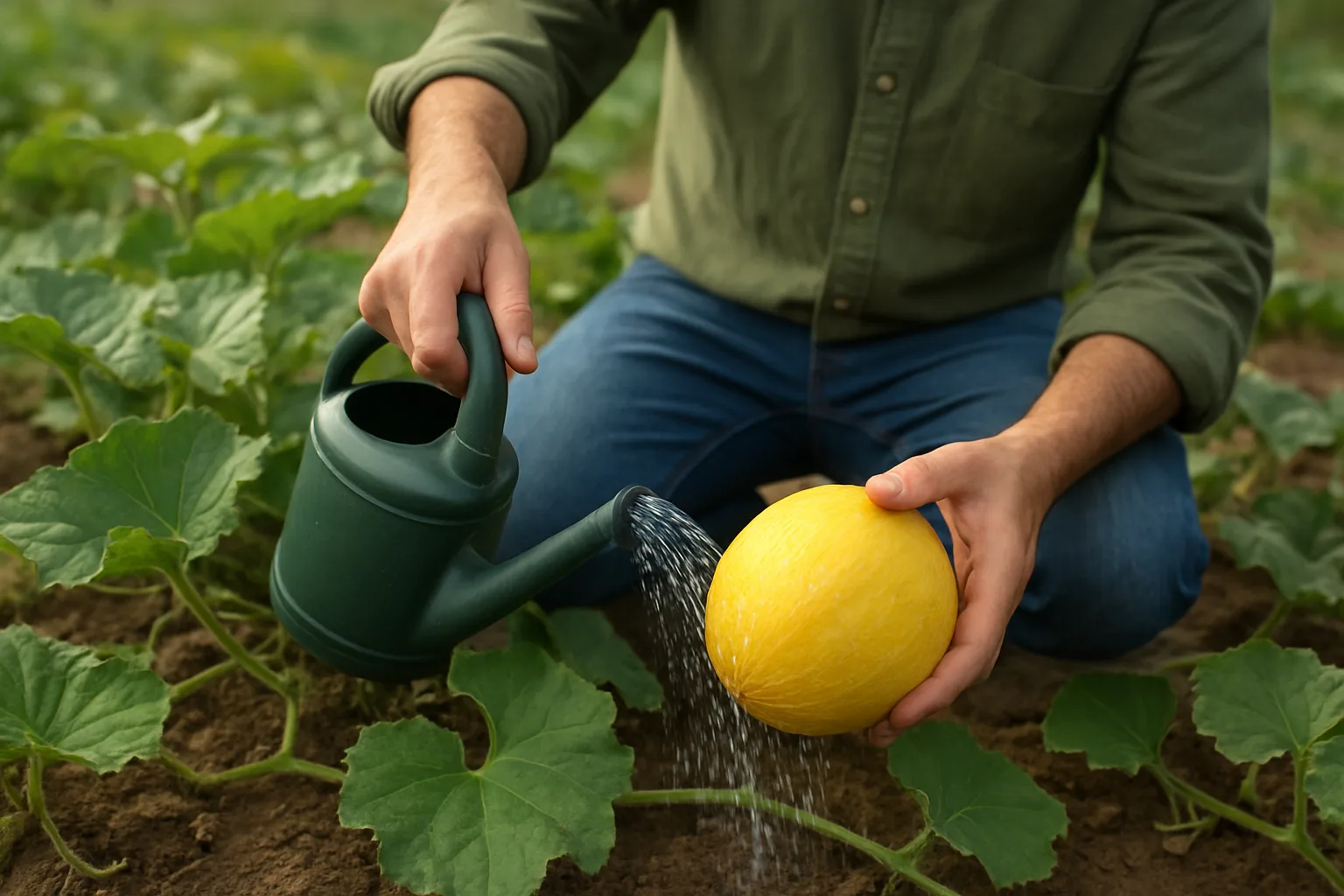 Melon amarillo: cuidados esenciales sobre riego, luz y crecimiento
